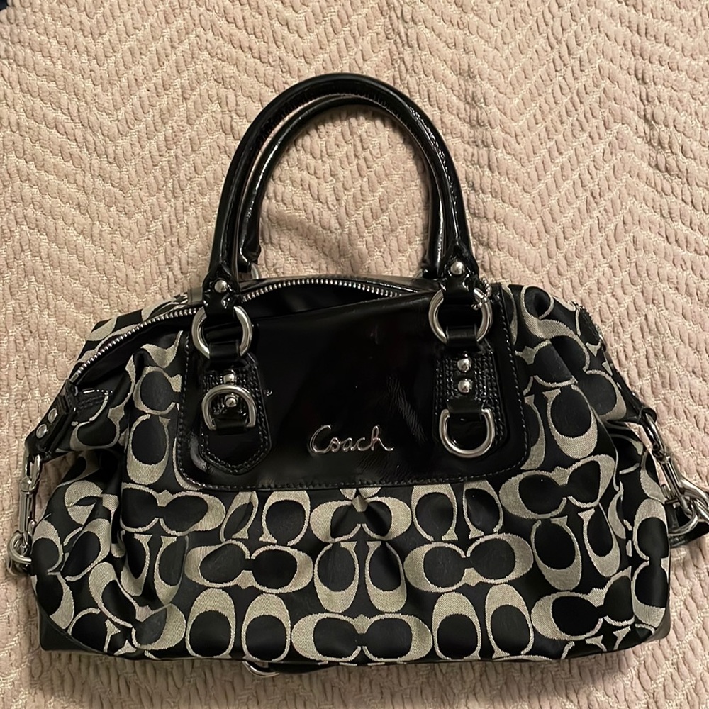 Coach Ashley Signature Sateen Satchel
